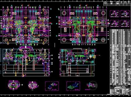 2D чертеж пресс-формы